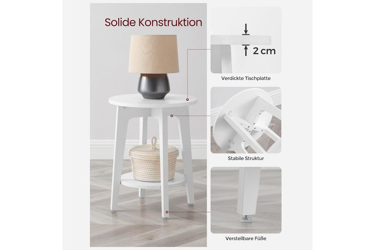 Vasagle End Table | Side Table | Chipboard | 40 X 50 Cm-4