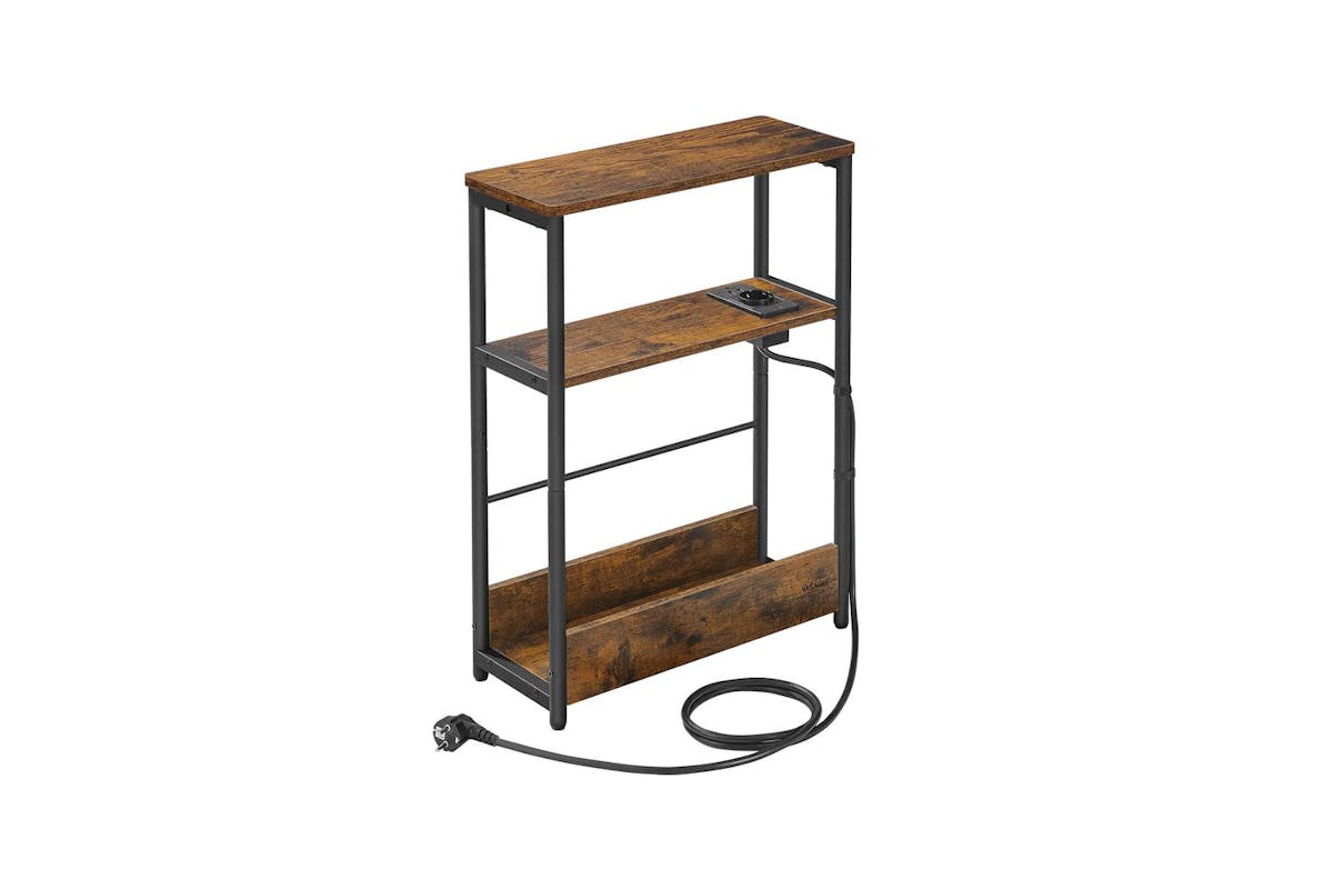 Vasagle End Table | Side Table | Chipboard And Steel | 18 X 45 X 58 Cm