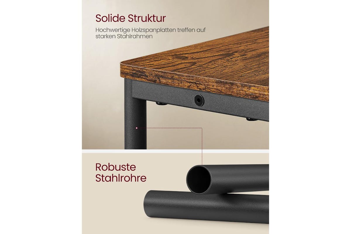 Vasagle End Table | Side Table | Chipboard And Steel | 18 X 45 X 58 Cm-5