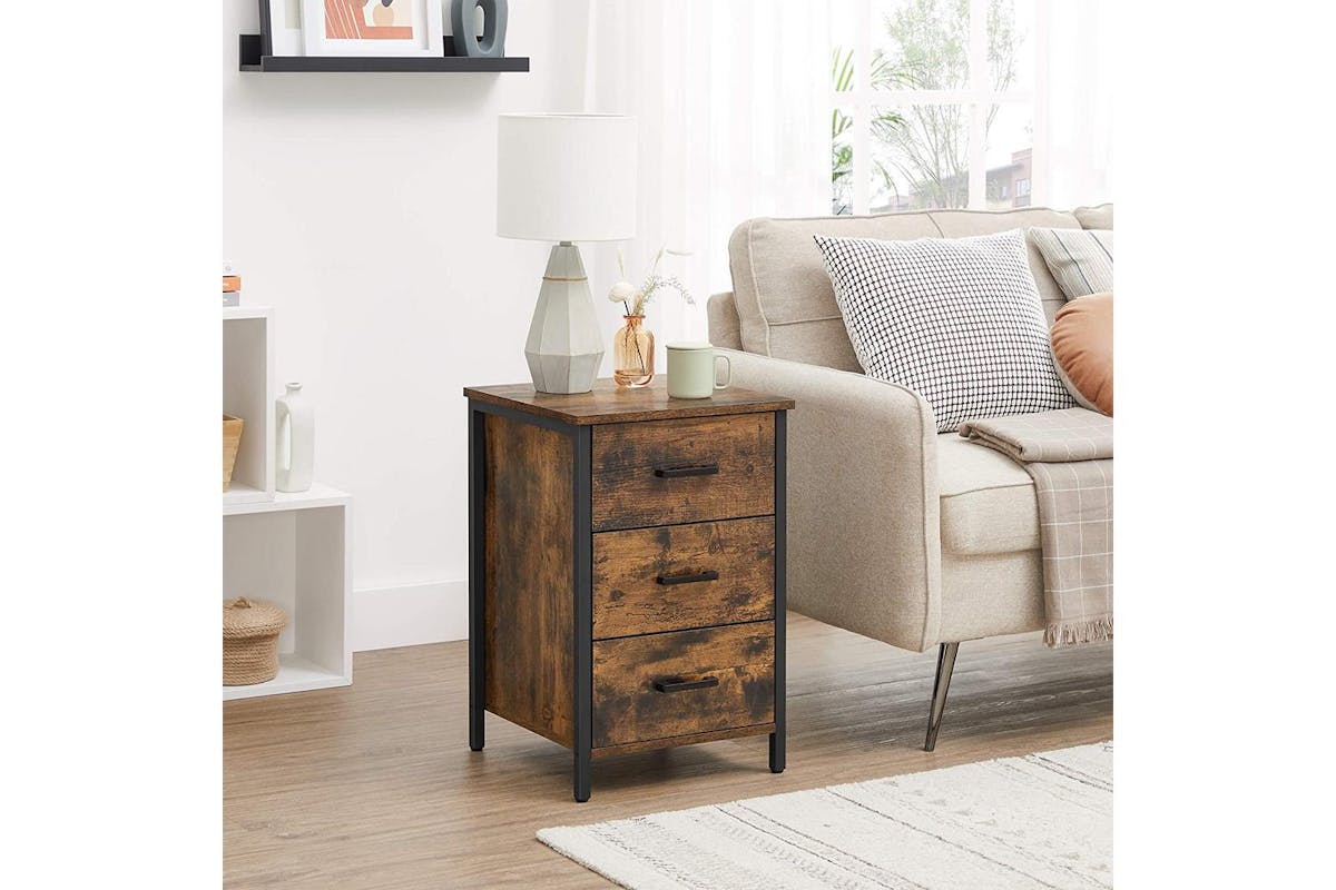 Vasagle End Table | Side Table | Particleboard And Steel | 40 X 40 X 60 Cm-3