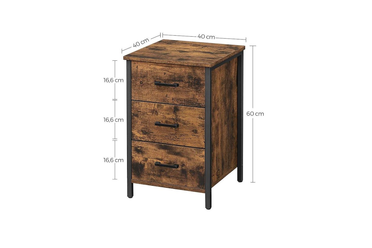 Vasagle End Table | Side Table | Particleboard And Steel | 40 X 40 X 60 Cm-7