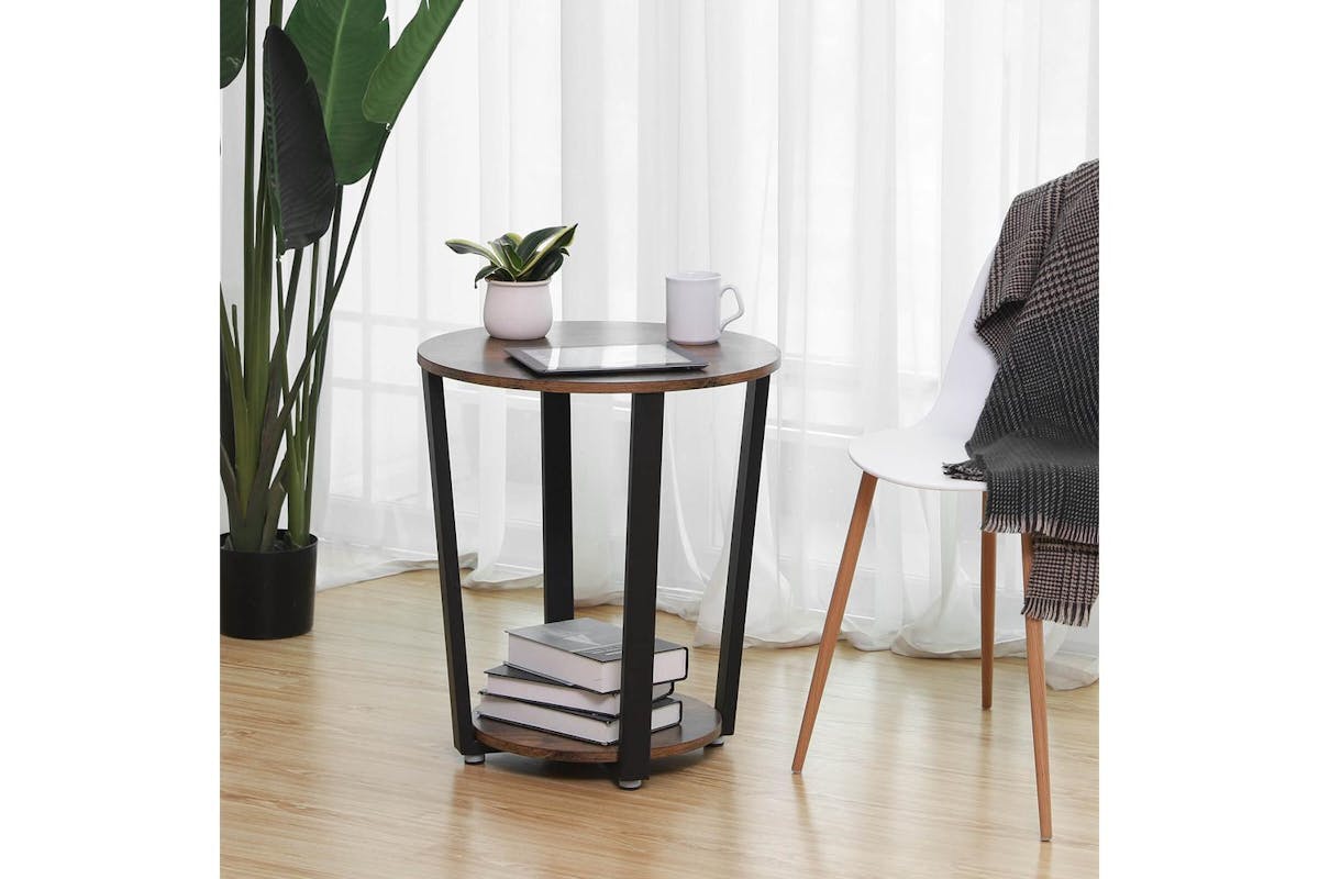 Vasagle End Table | Side Table | Particleboard And Steel | 50 X 57 Cm-2