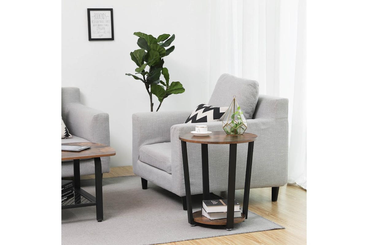 Vasagle End Table | Side Table | Particleboard And Steel | 50 X 57 Cm-3