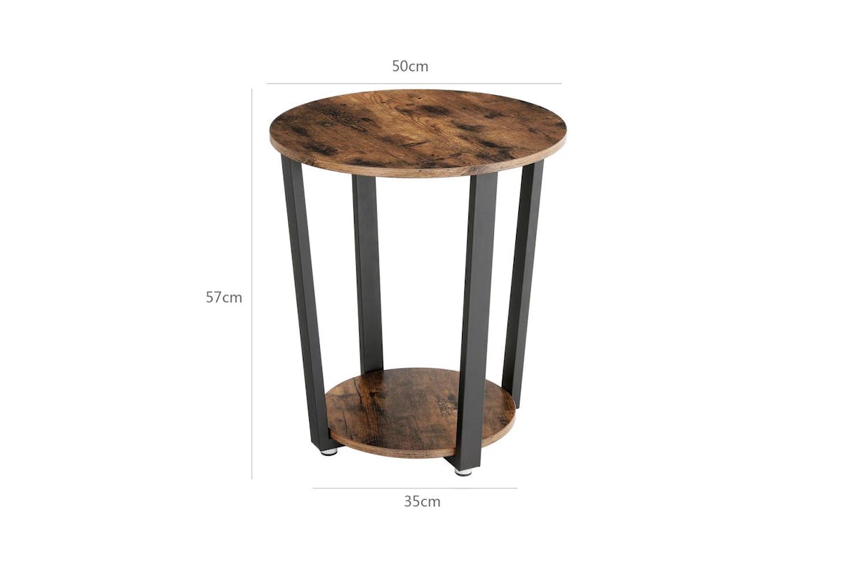 Vasagle End Table | Side Table | Particleboard And Steel | 50 X 57 Cm-6