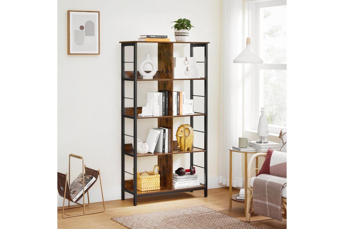 Vasagle Bookcase | Bookcase | Particleboard And Steel | 80 X 33 X 149 Cm-2
