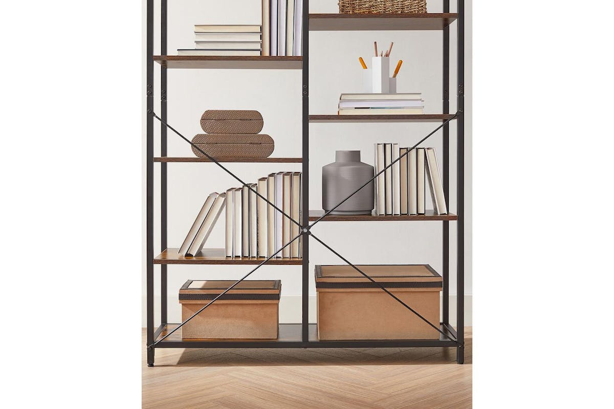 Vasagle Bookcase | Chipboard & Steel | 100 X 30 X 170 Cm-4