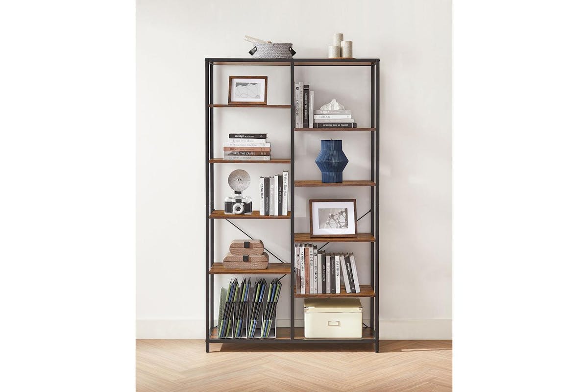 Vasagle Bookcase | Chipboard & Steel | 100 X 30 X 170 Cm-5