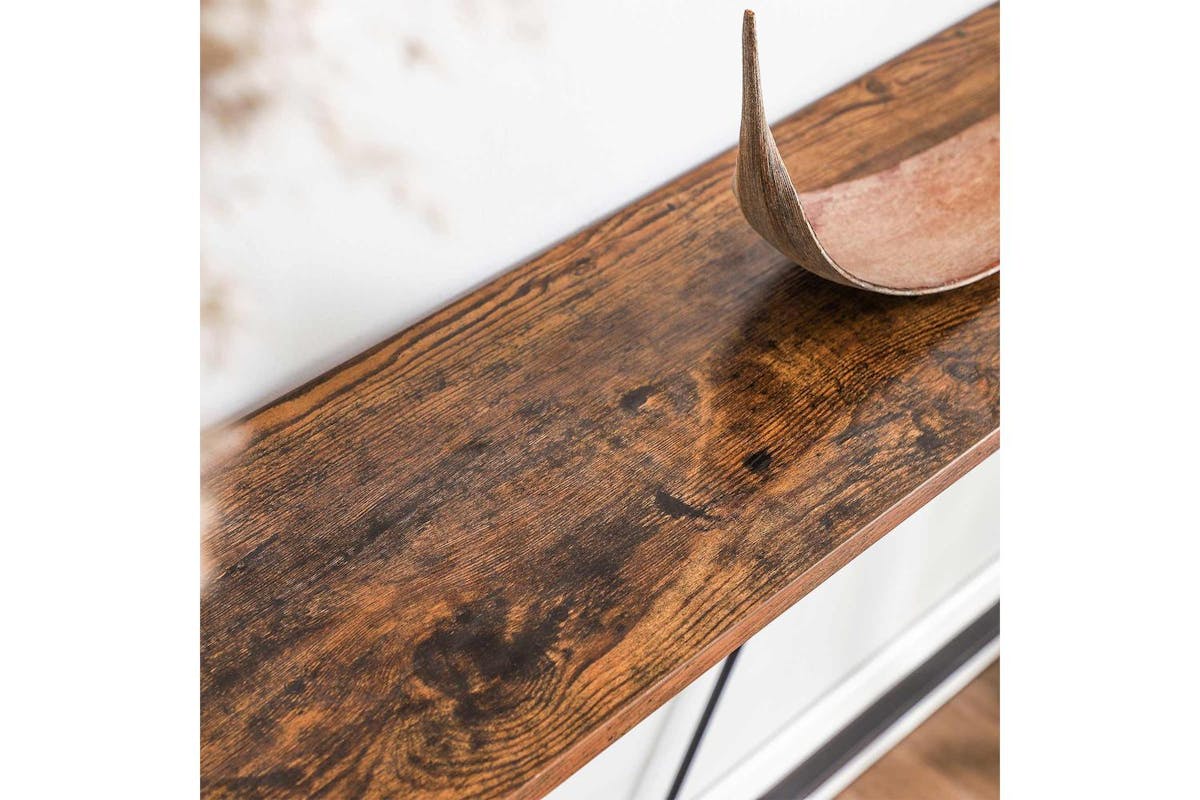 Console Sofa Table | Console Table | Veneered Particleboard And Steel | 120 X 23 X 74 Cm-5