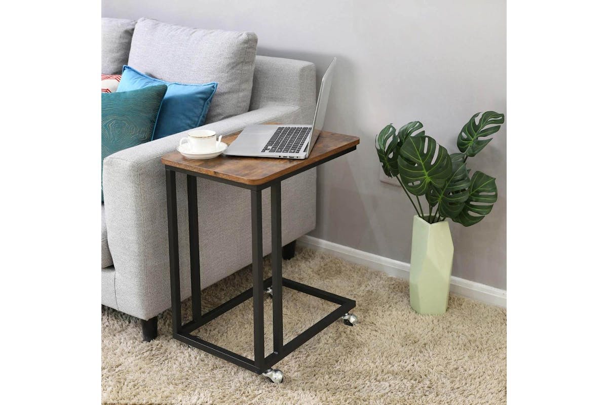 Vasagle End Table | Side Table | Rustic Brown | 50 X 35 X 62 Cm-3