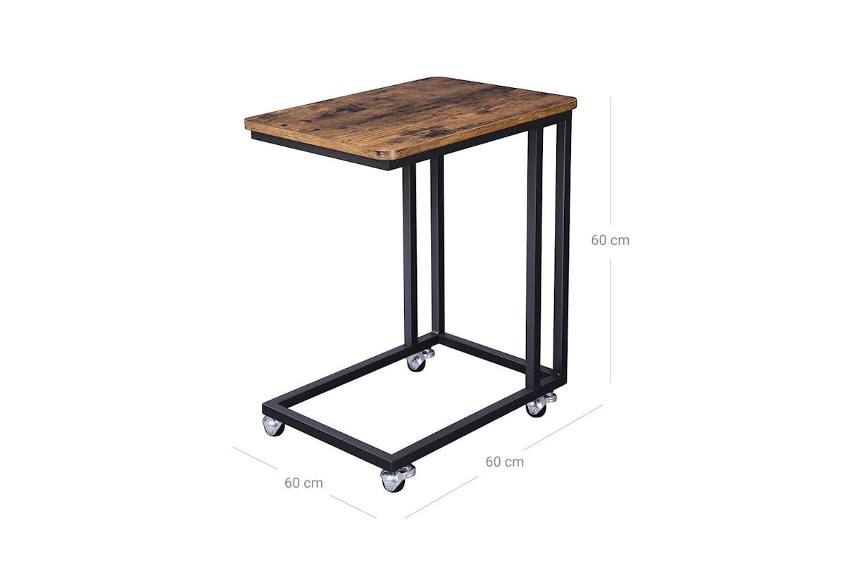 Vasagle End Table | Side Table | Rustic Brown | 50 X 35 X 62 Cm-7