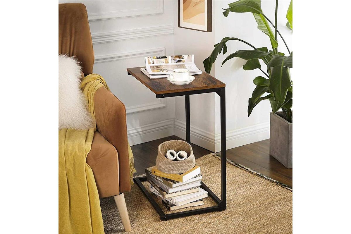 Side Sofa Table | Side Table | Particleboard And Steel | 55 X 35 X 66 Cm-3