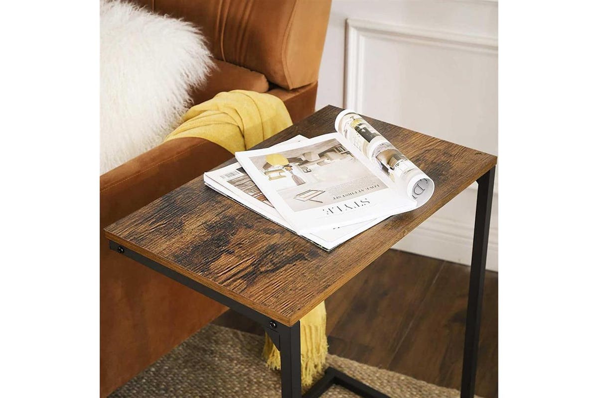 Side Sofa Table | Side Table | Particleboard And Steel | 55 X 35 X 66 Cm-5