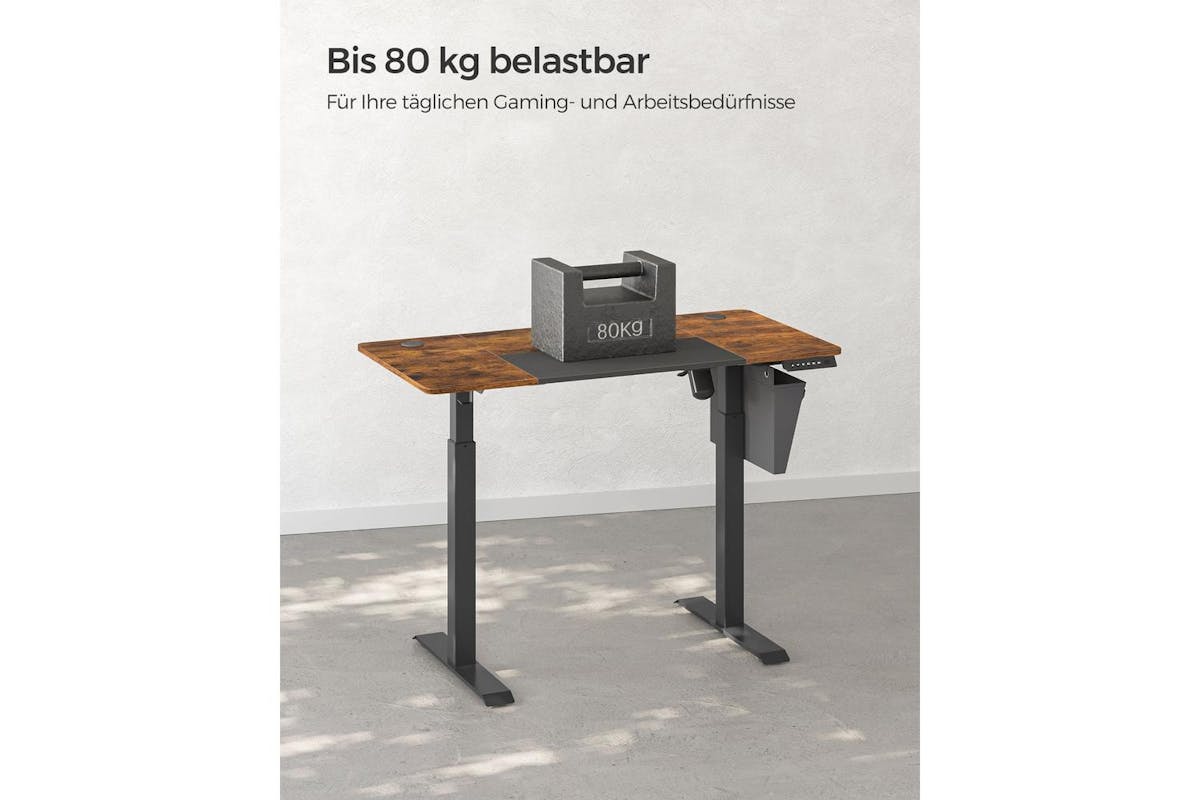 Standing Desk | Electric Height Adjustable | Wood Chipboard & Steel | 120 X 60 Cm-4