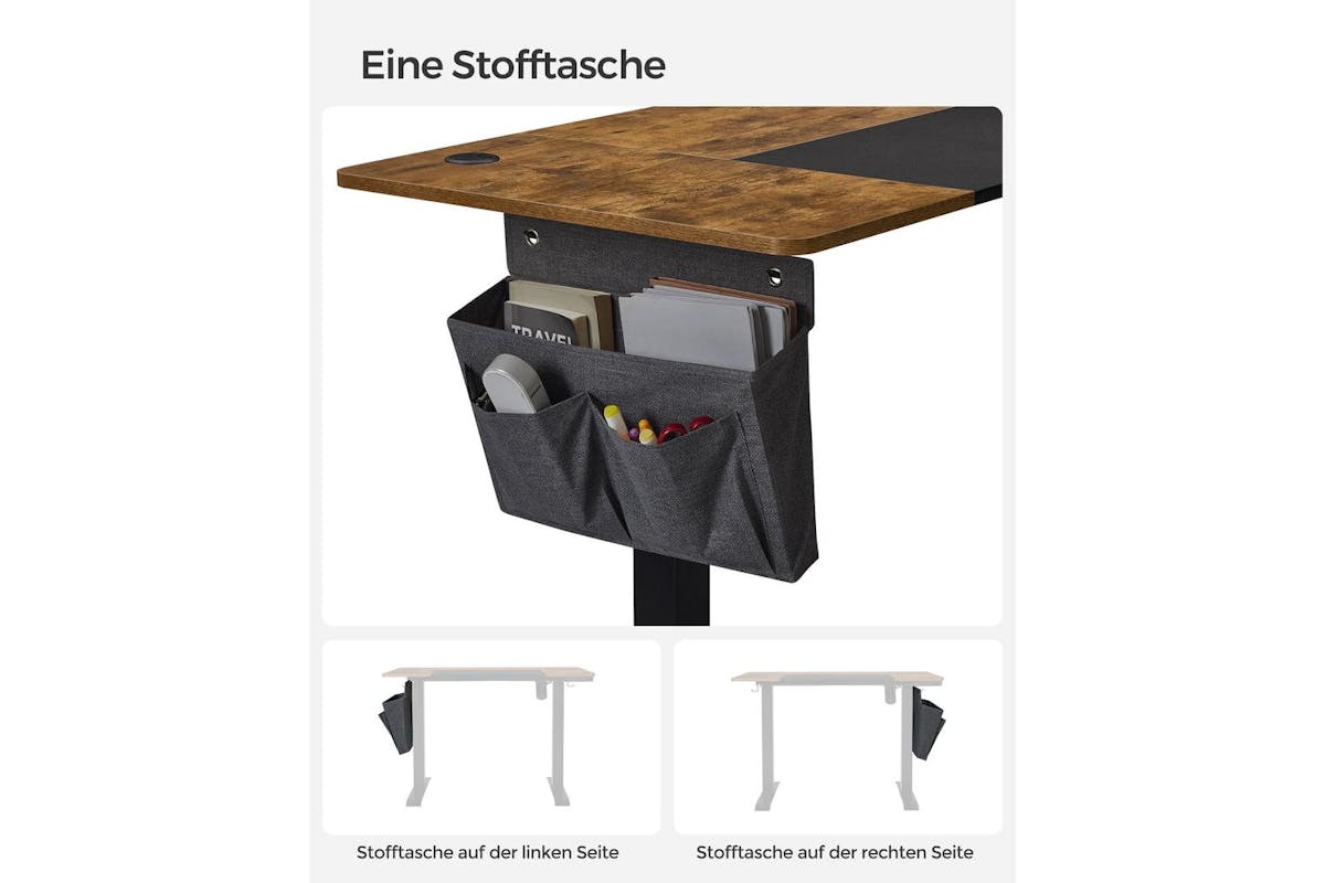 Standing Desk | Electric Height Adjustable | Wood Chipboard & Steel | 120 X 60 Cm-6