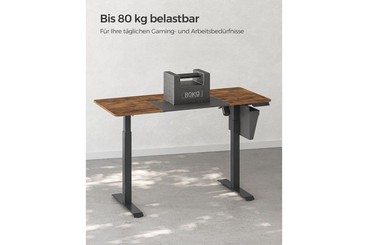 Standing Desk | Electric Height Adjustable | Wood Chipboard & Steel | 140 X 60 Cm-4