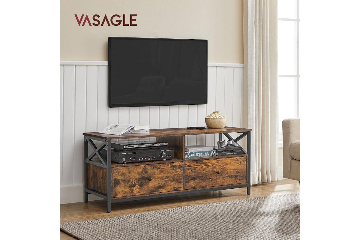 Tv Stand | Tv Unit | Particleboard And Steel | 120 X 40 X 50 Cm-2