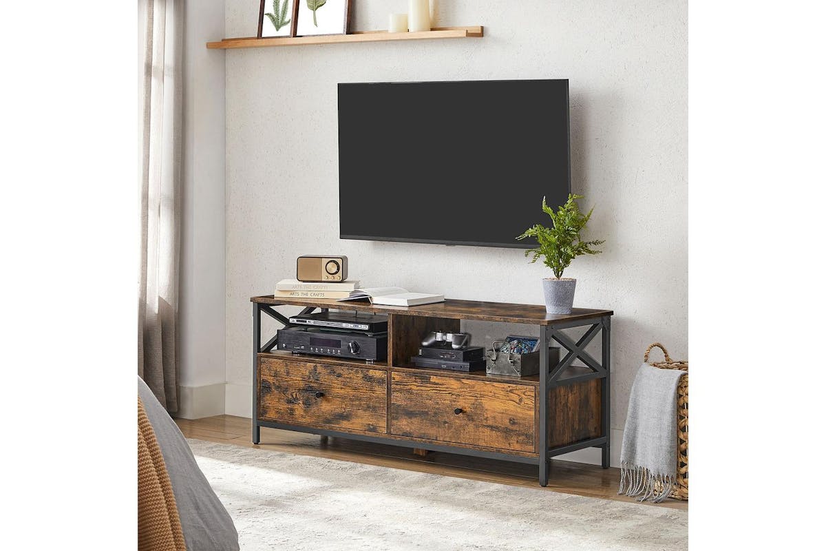Tv Stand | Tv Unit | Particleboard And Steel | 120 X 40 X 50 Cm-3