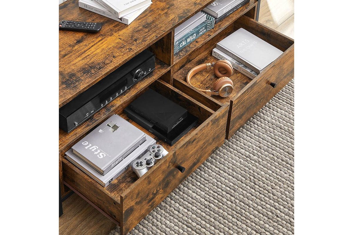 Tv Stand | Tv Unit | Particleboard And Steel | 120 X 40 X 50 Cm-4
