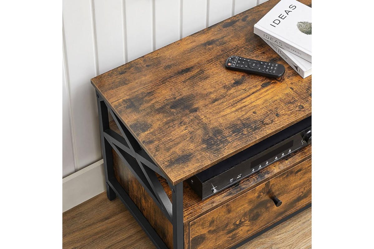 Tv Stand | Tv Unit | Particleboard And Steel | 120 X 40 X 50 Cm-5