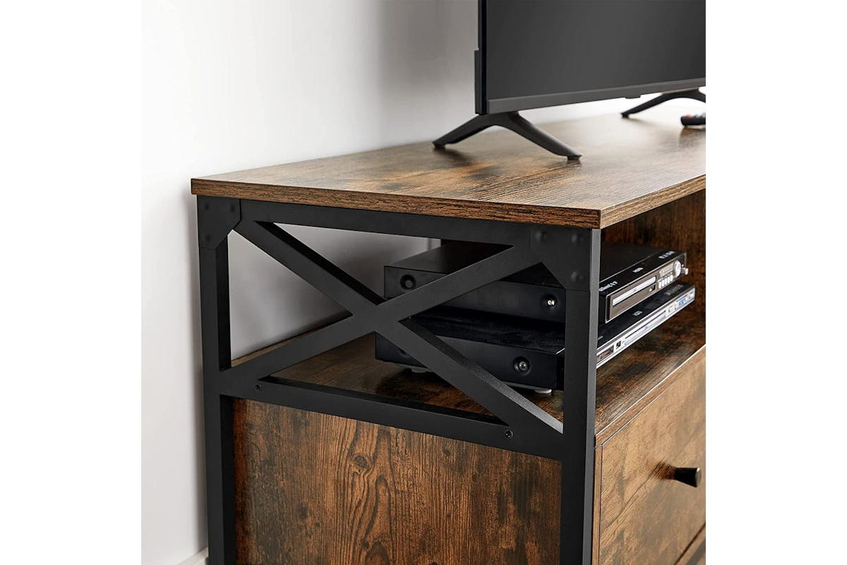 Tv Stand | Tv Unit | Particleboard And Steel | 147x40x50cm-4