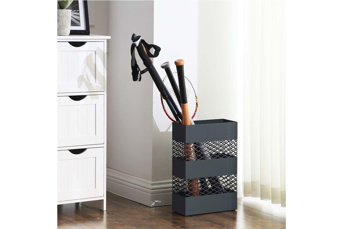 Songmics Umbrella Holder | Powder-coated Steel | Anthracite Grey | 28 X 12 X 41 Cm-4