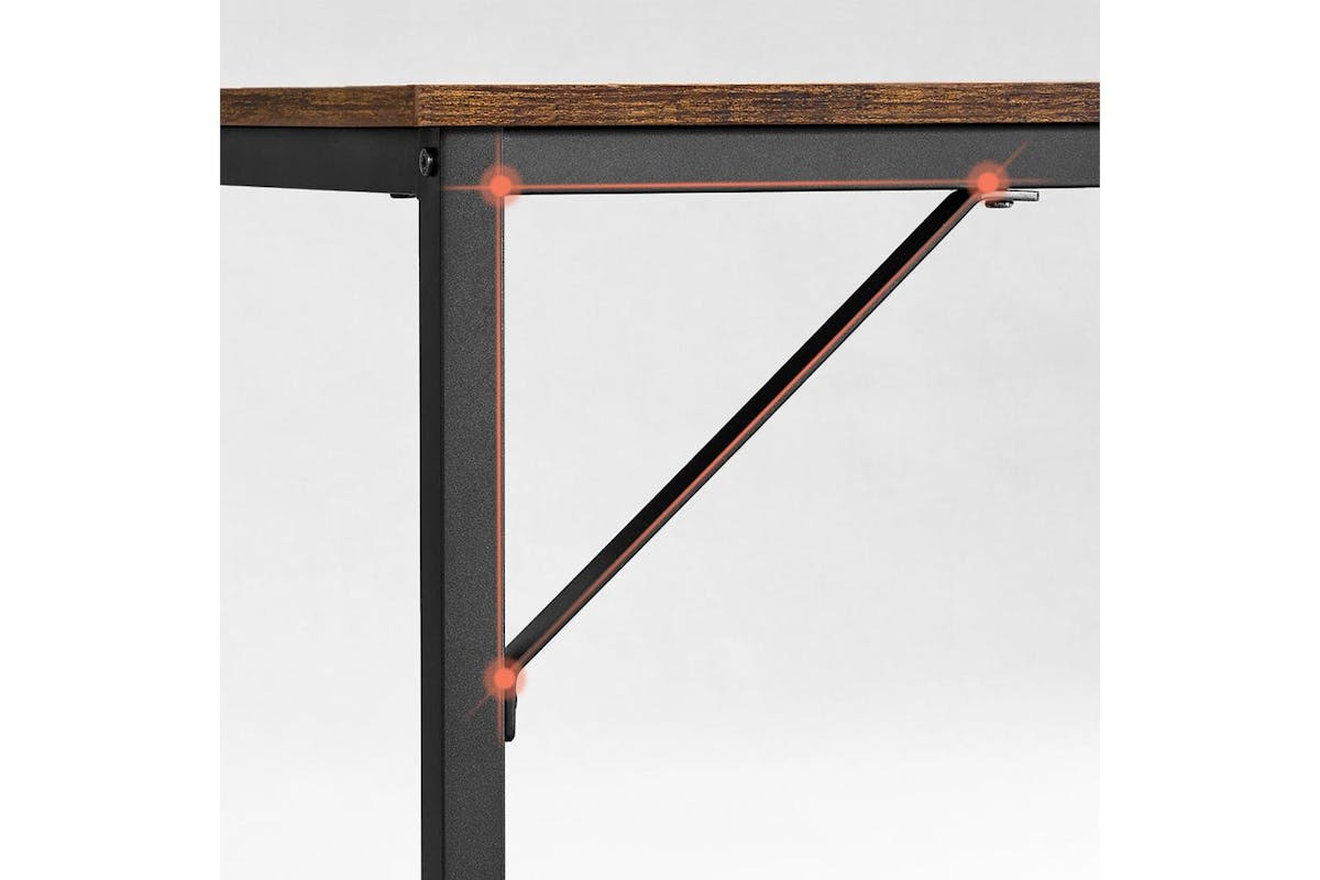 Computer Desk | Home Office Desk | Particleboard And Steel | 80 X 50 Cm-4