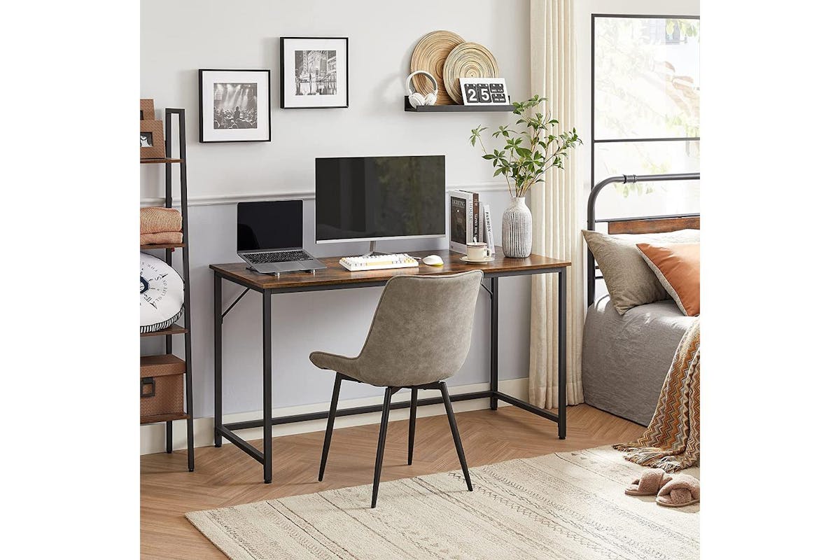 Computer Desk | Home Office Desk | Particleboard And Steel | 140 X 60 Cm-2