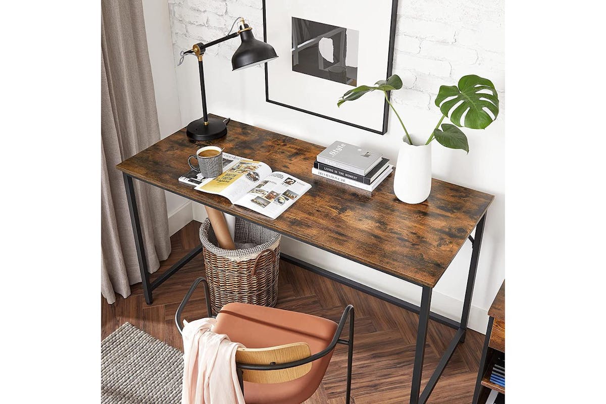 Computer Desk | Home Office Desk | Particleboard And Steel | 140 X 60 Cm-3