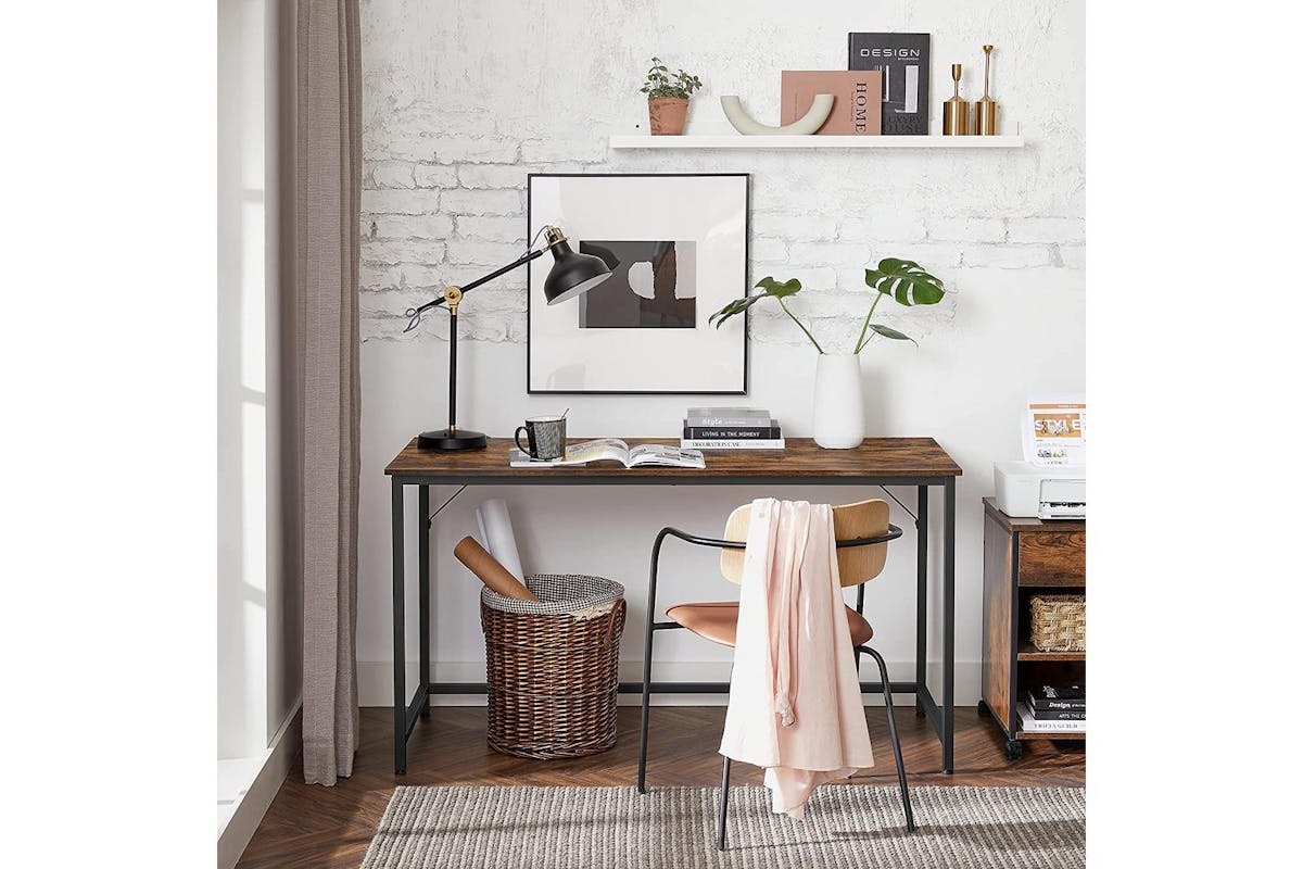 Computer Desk | Home Office Desk | Particleboard And Steel | 140 X 60 Cm-4