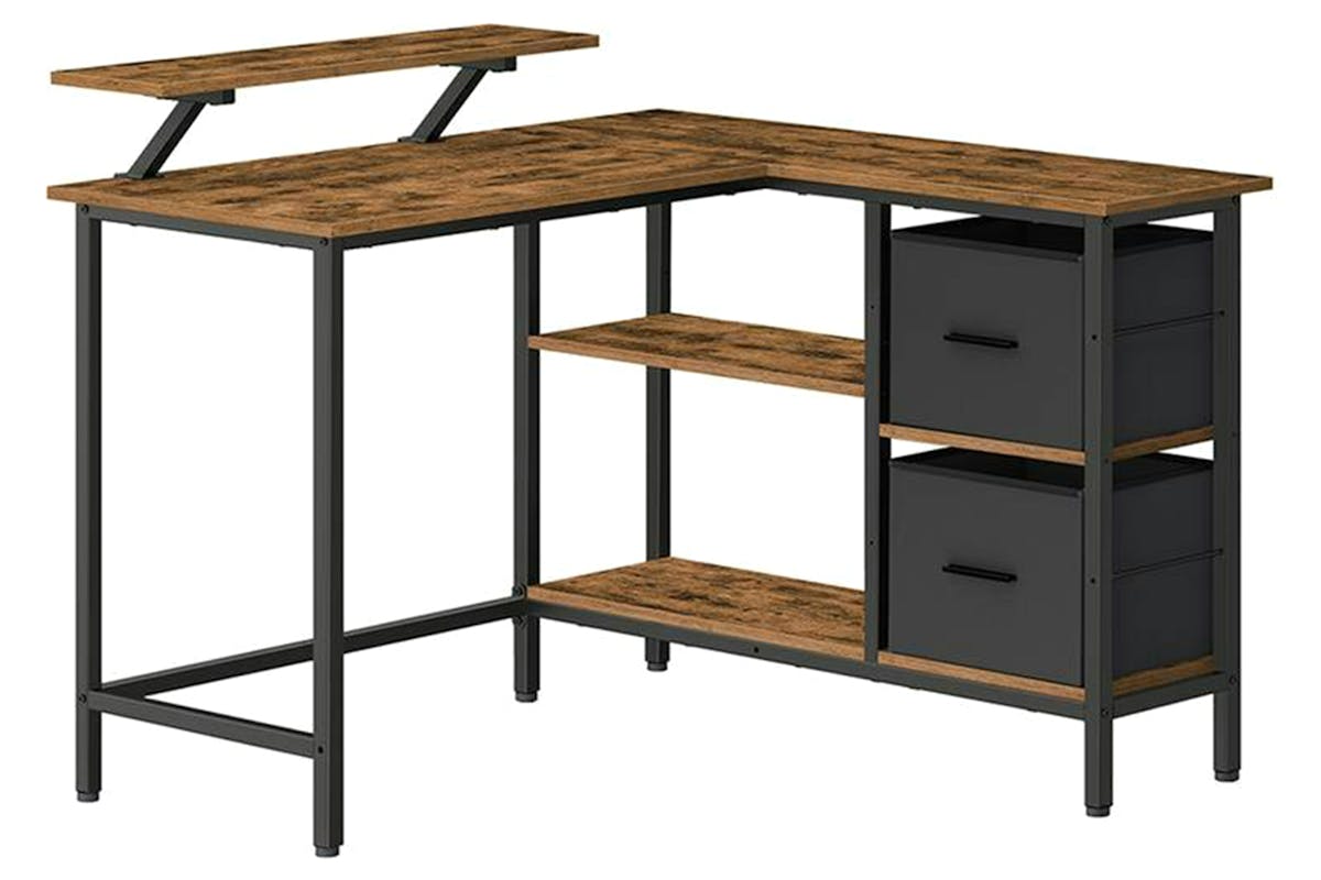 Computer Desk | L Shaped Desk | Particleboard And Steel | 115cm [Ex-Display - DC250587-000354]