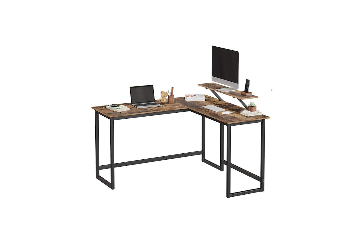 Computer Desk | Corner Desk | Particleboard And Steel | 140 X 130 Cm-3