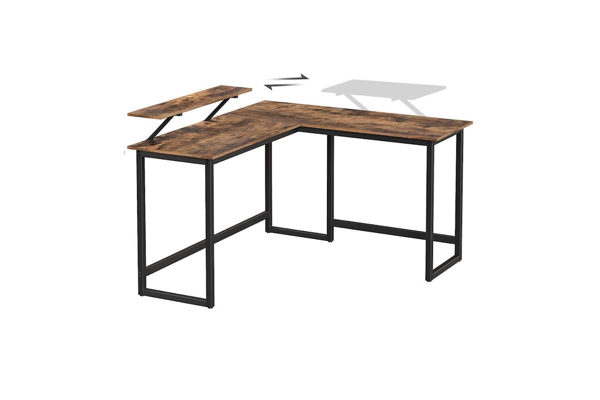 Computer Desk | Corner Desk | Particleboard And Steel | 140 X 130 Cm-4