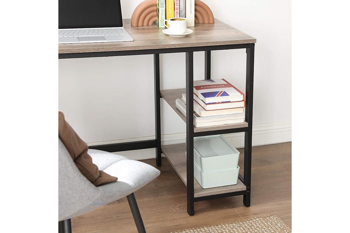 Computer Desk | Home Office Desk | Particleboard And Steel | 138 X 138 X 75 Cm-3
