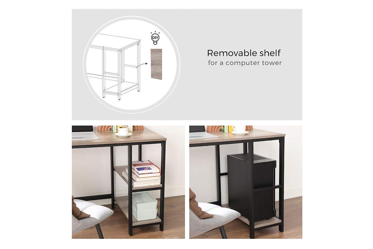 Computer Desk | Home Office Desk | Particleboard And Steel | 138 X 138 X 75 Cm-7