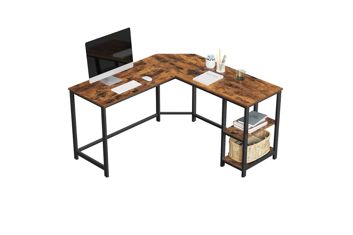 Computer Desk | Home Office Desk | Particleboard And Steel | 138 X 138 Cm-4