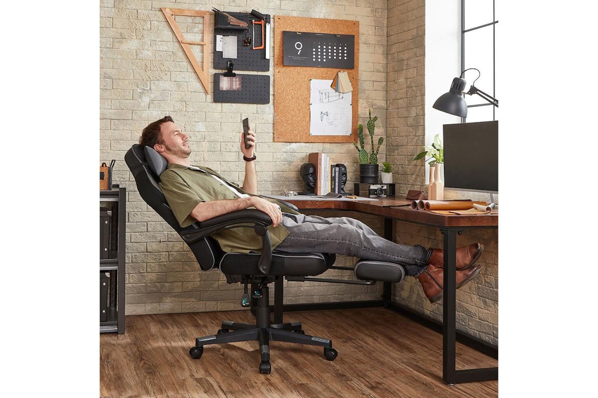 Office Chair | Office Chair | Pu | Black-grey-2