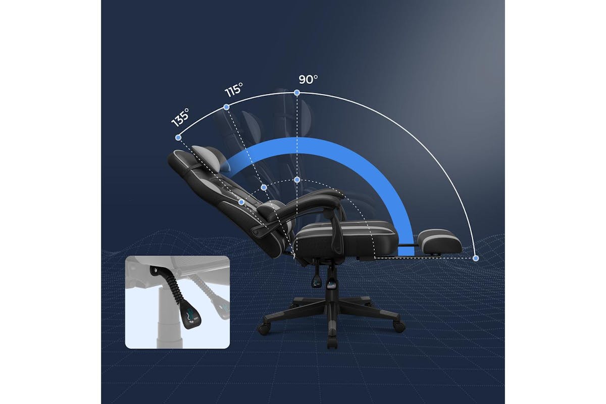 Office Chair | Office Chair | Pu | Black-grey-4