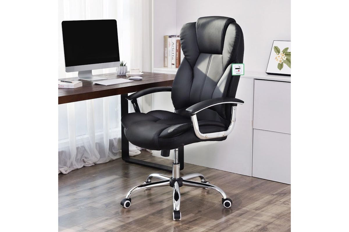 Office Chair | Office Chair | Faux Leather | Black-3