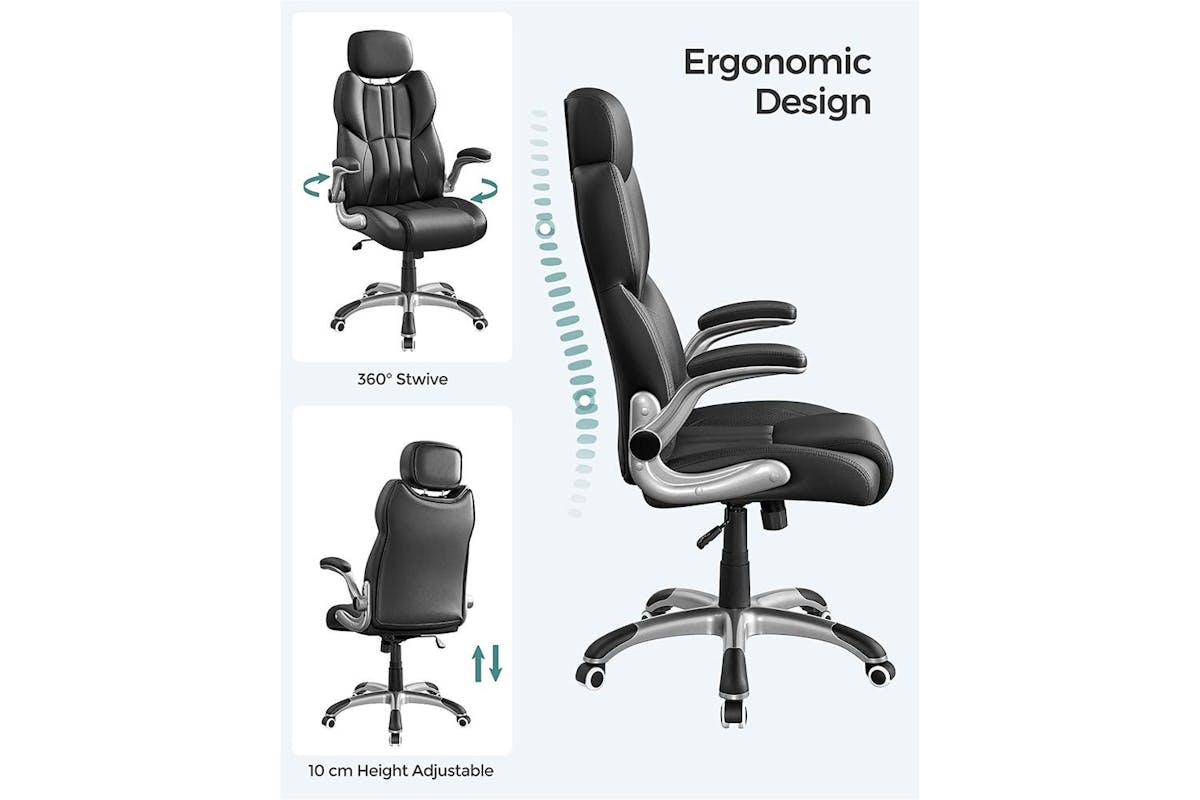 Office Chair | Office Chair | Faux Leather | Adjustable Height-4