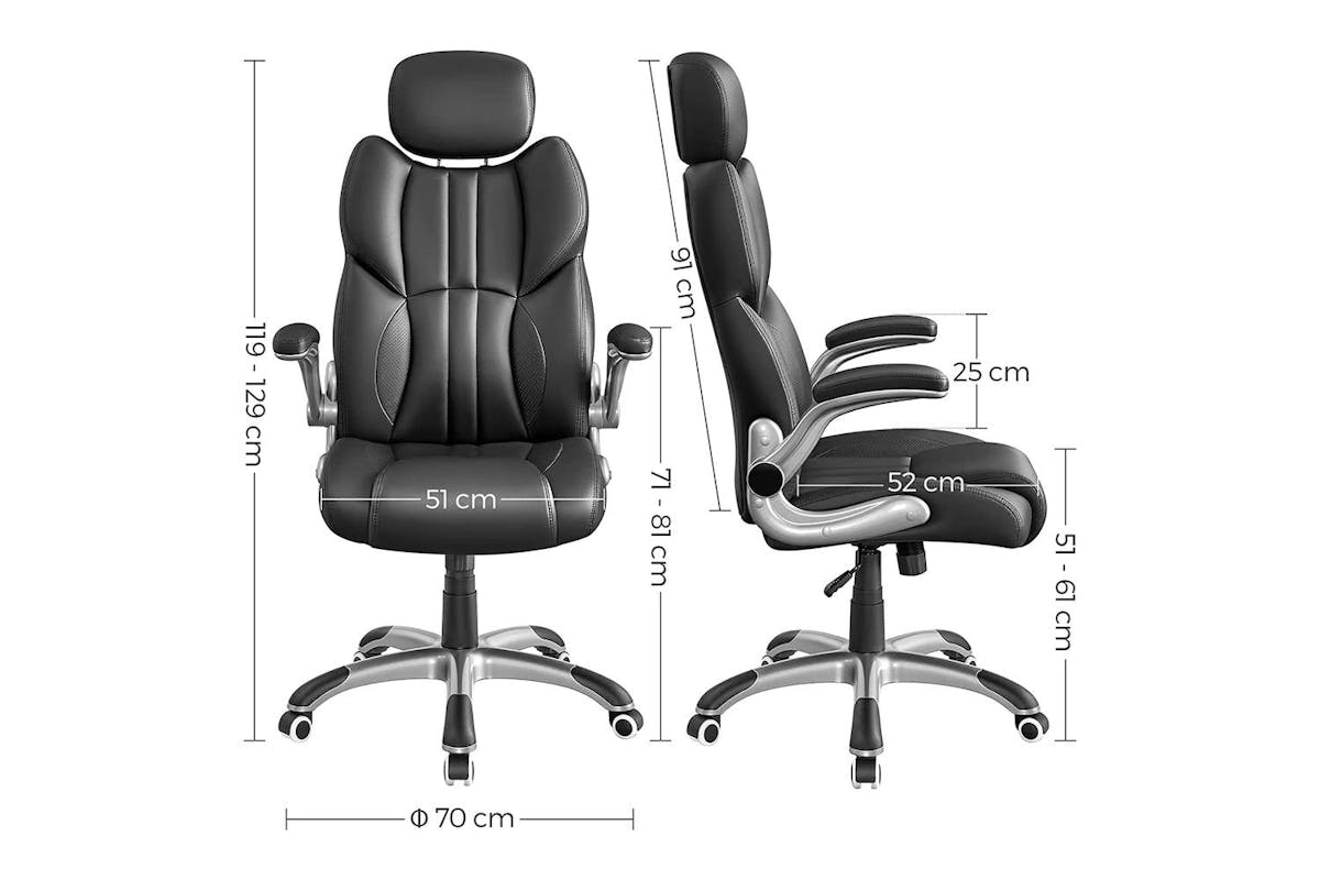 Office Chair | Office Chair | Faux Leather | Adjustable Height-5