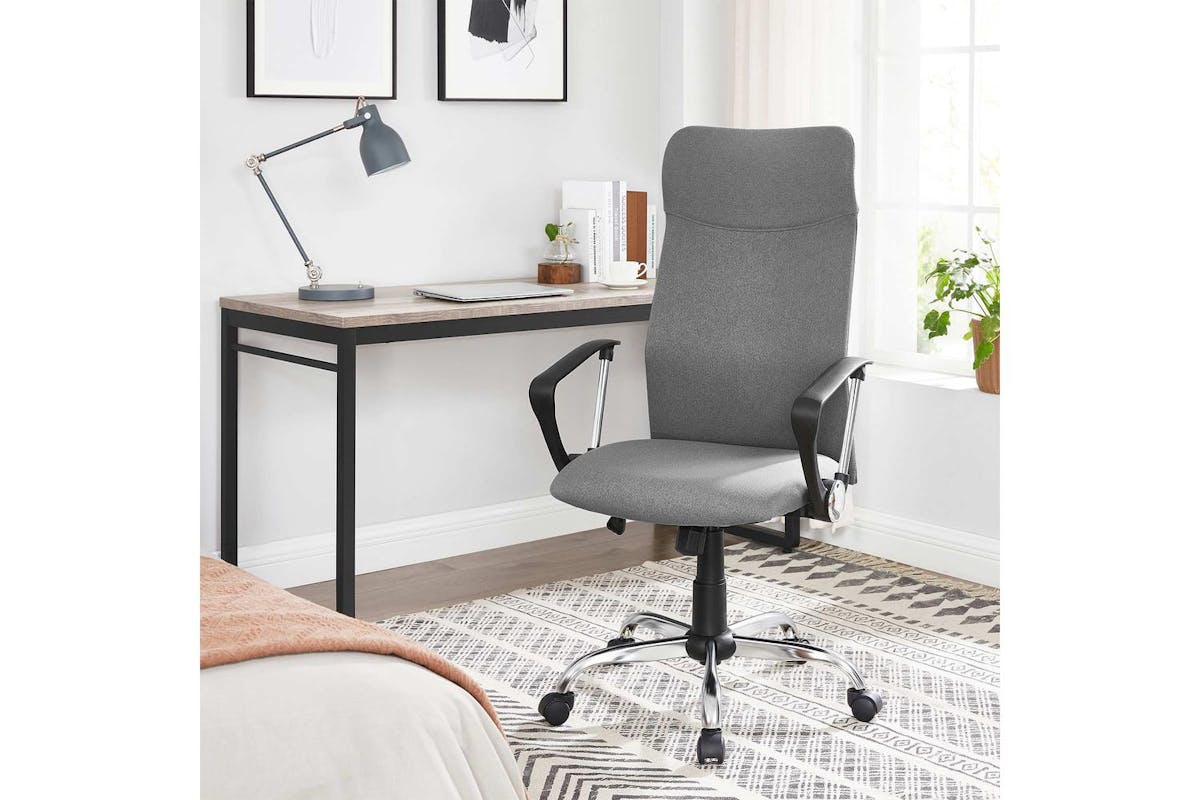 Office Chair | Office Chair | Steel, Foam Padding, Polyester | Grey-2