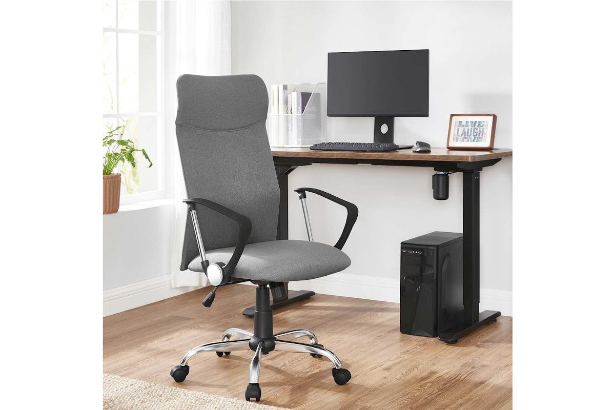 Office Chair | Office Chair | Steel, Foam Padding, Polyester | Grey-3