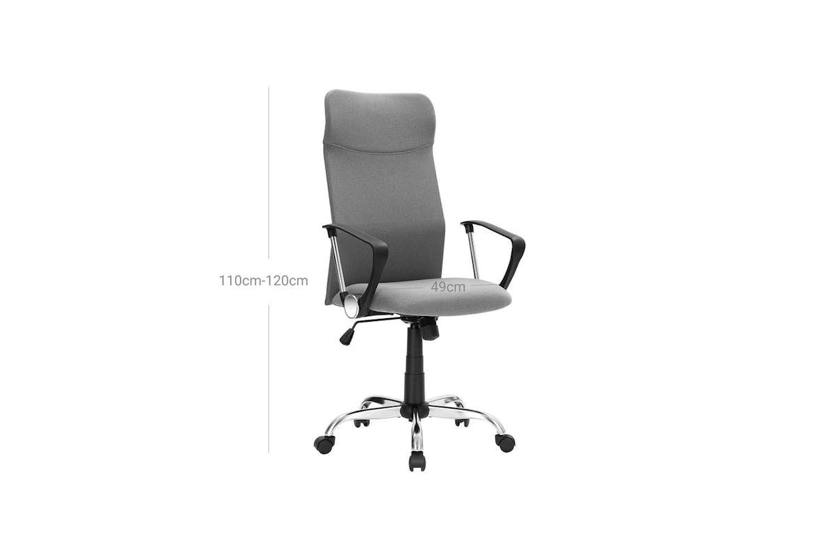 Office Chair | Office Chair | Steel, Foam Padding, Polyester | Grey-7