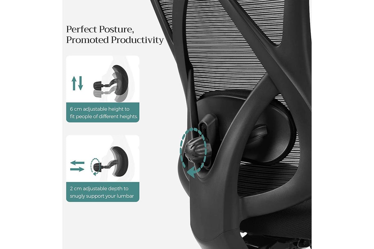 Office Chair | Office Chair | Polyester Fabric | Adjustable Height-3