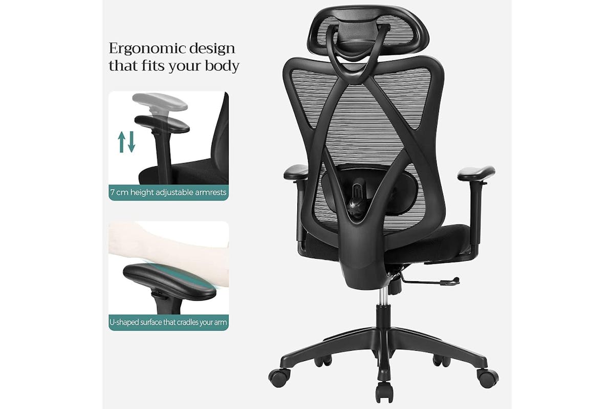 Office Chair | Office Chair | Polyester Fabric | Adjustable Height-6