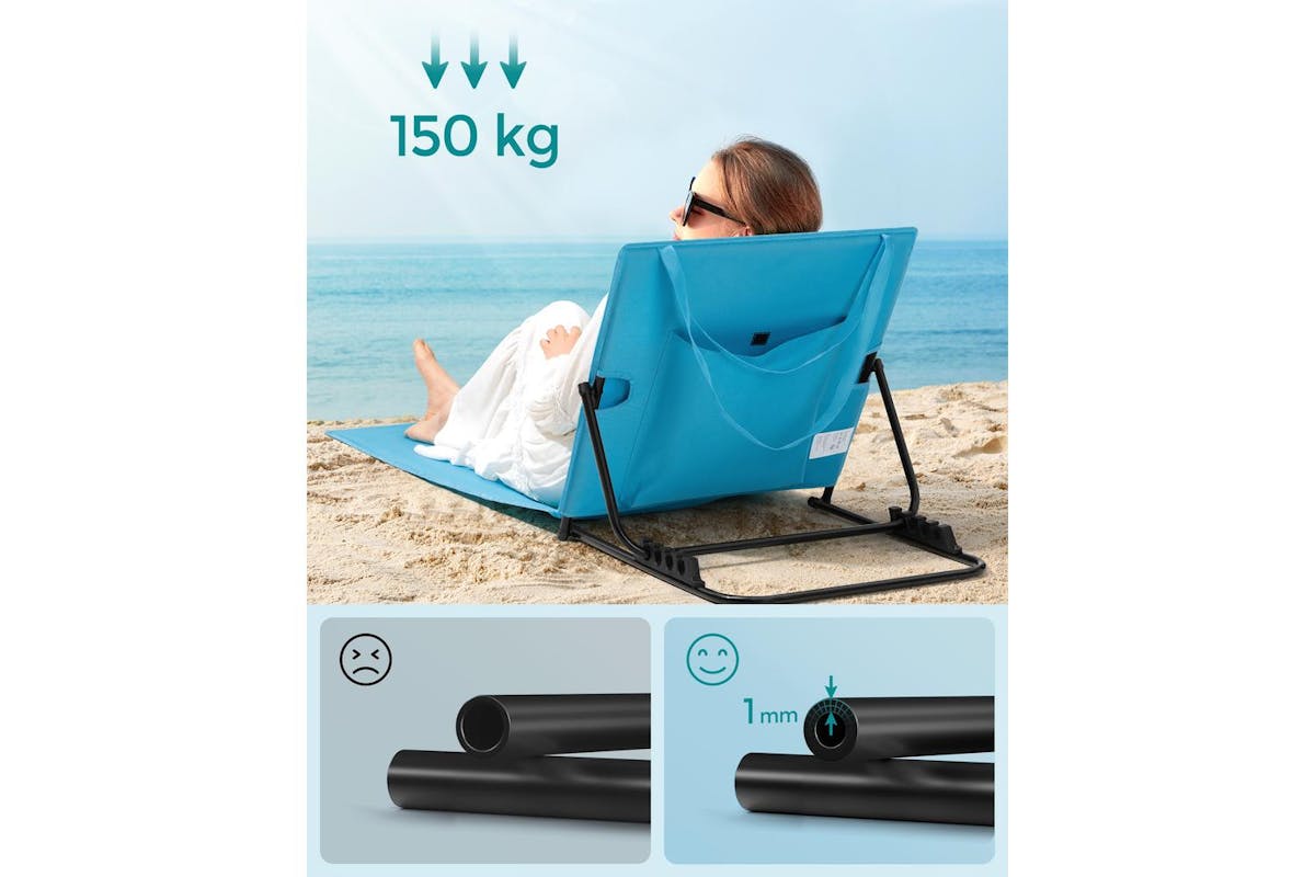 Songmics Recliner Sun Lounger | Outdoor Lounge Chair | Oxford Fabric | 52cm Wide-4