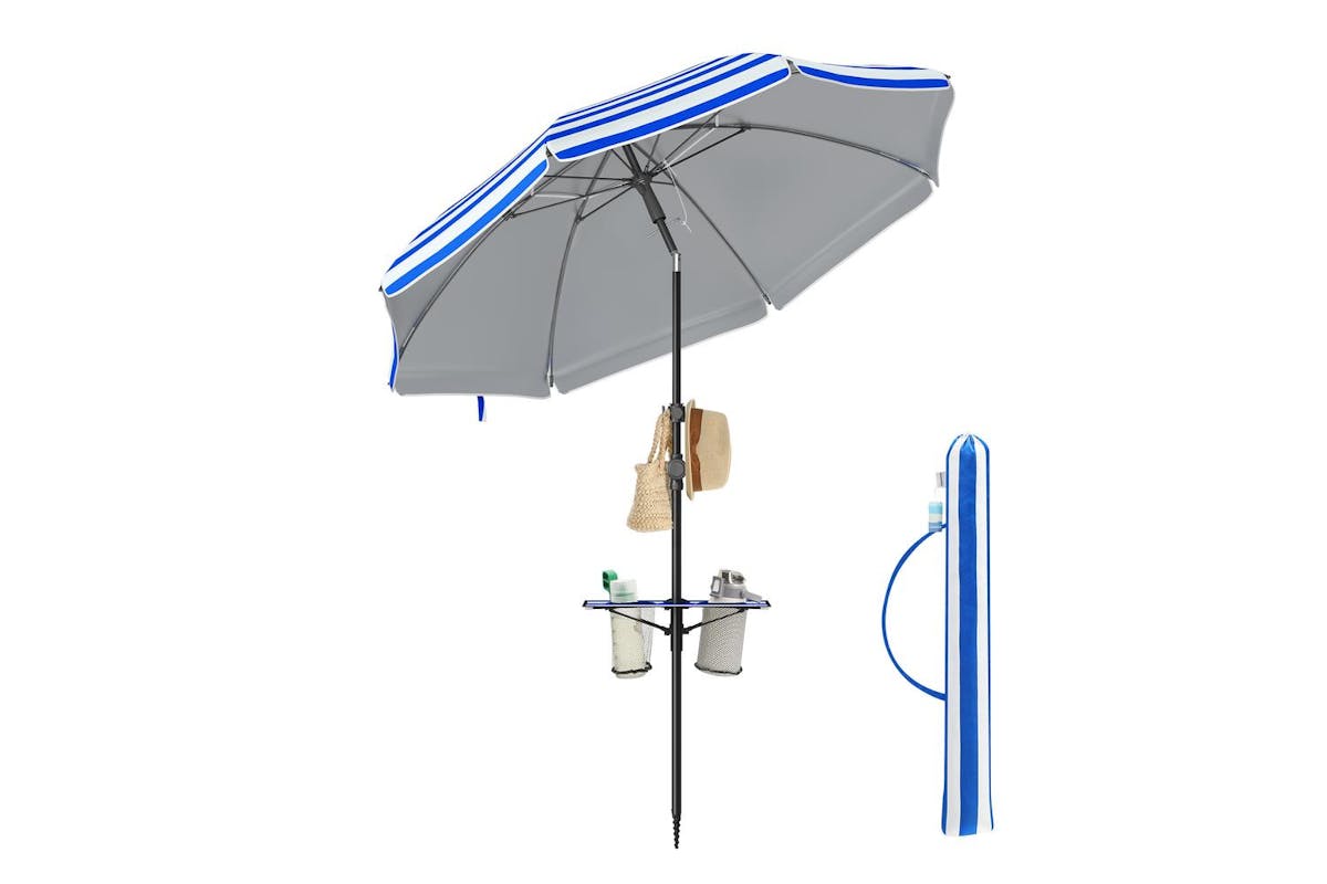 Beach Umbrella | Outdoor Parasol | Polyester | 160 Cm