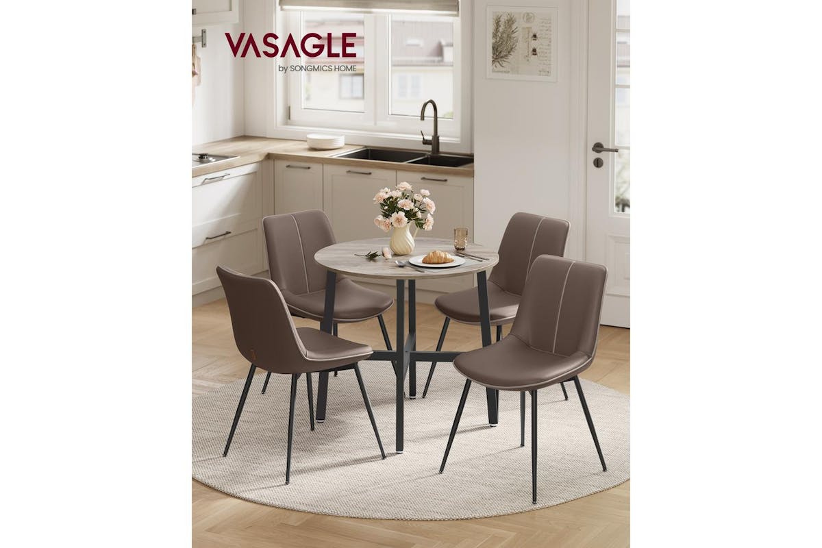 Dinning Table | Dining Table | Wood And Steel | Round-3