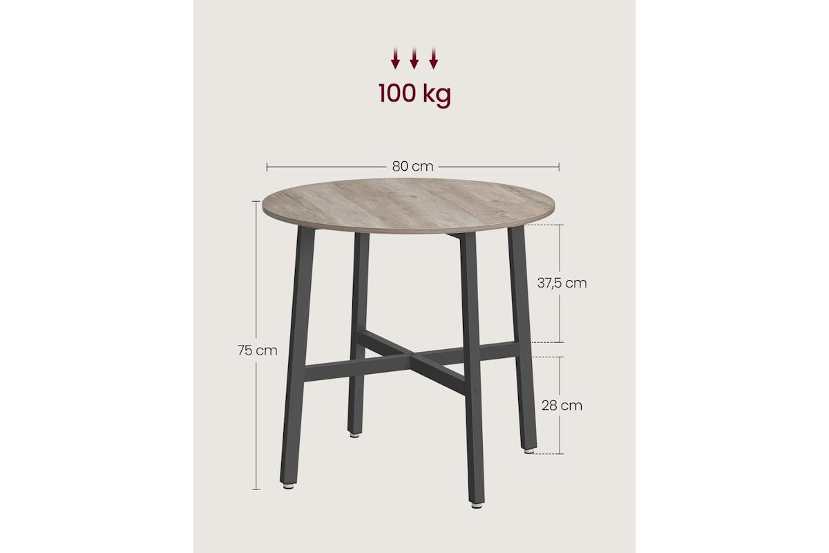 Dinning Table | Dining Table | Wood And Steel | Round-6