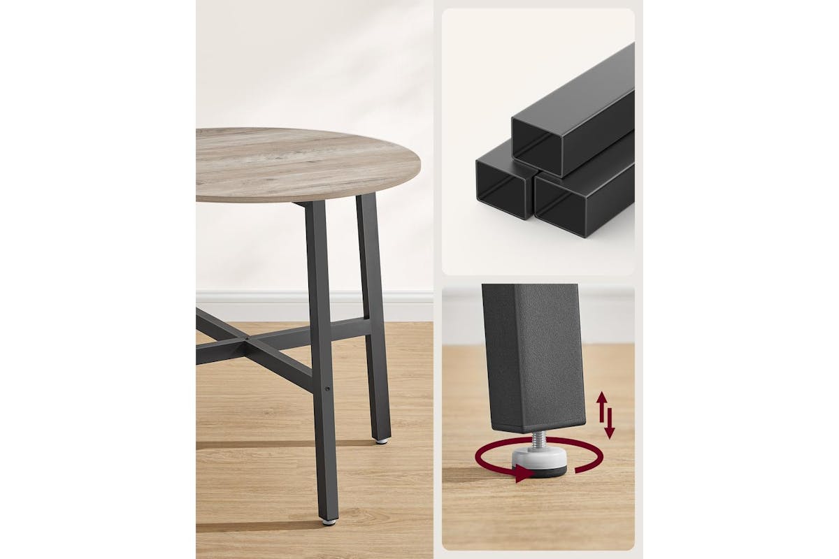 Dinning Table | Dining Table | Wood And Steel | Round-7